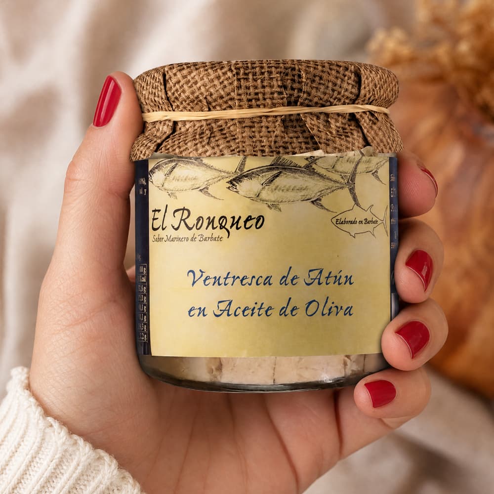 Ventresca de Atún en Aceite de Oliva de Barbate – Thunfischbauch in Olivenöl (250 g) Conservas El Ronqueo