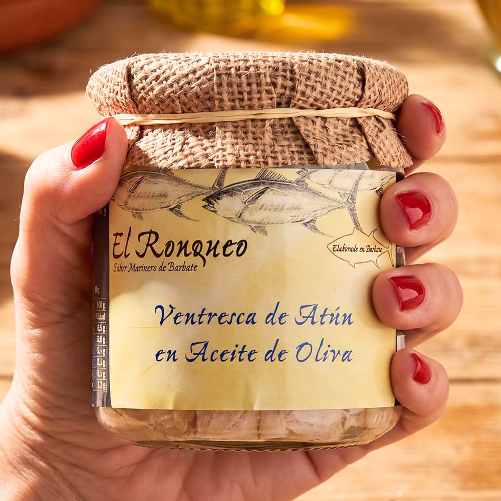 Ventresca de Atún en Aceite de Oliva de Barbate – Thunfischbauch in Olivenöl (250 g) Conservas El Ronqueo
