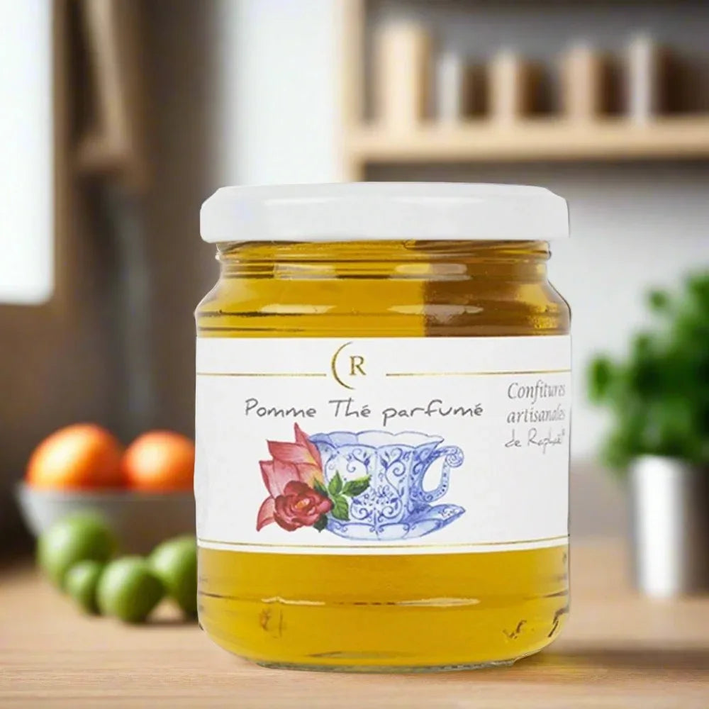 Apfelgelee Extra mit aromatisiertem Tee 250g Confitures de Raphaël
