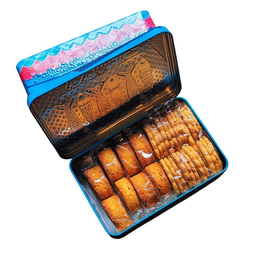 Bretonische Galettes und Palets "pur beurre" - Metalldosen 350g "La Mer" - Atelier D - Maître Philippe & Filles