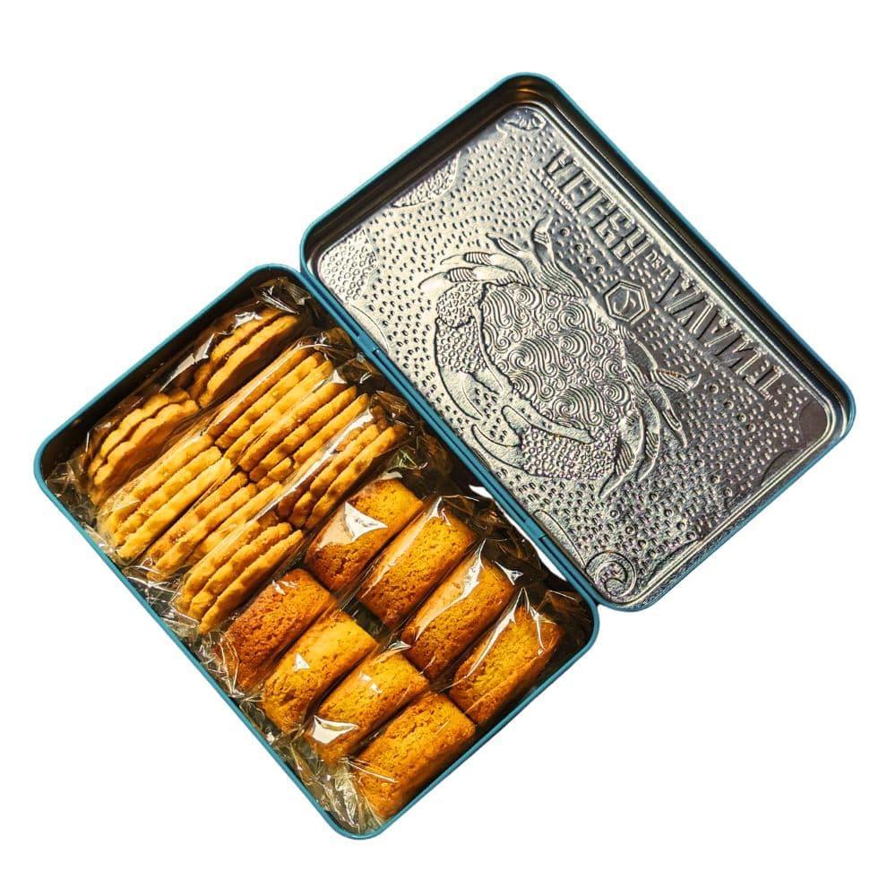 Bretonische Galettes und Palets "pur beurre" - Metalldosen 350g "La Mer" - Atelier D - Maître Philippe & Filles