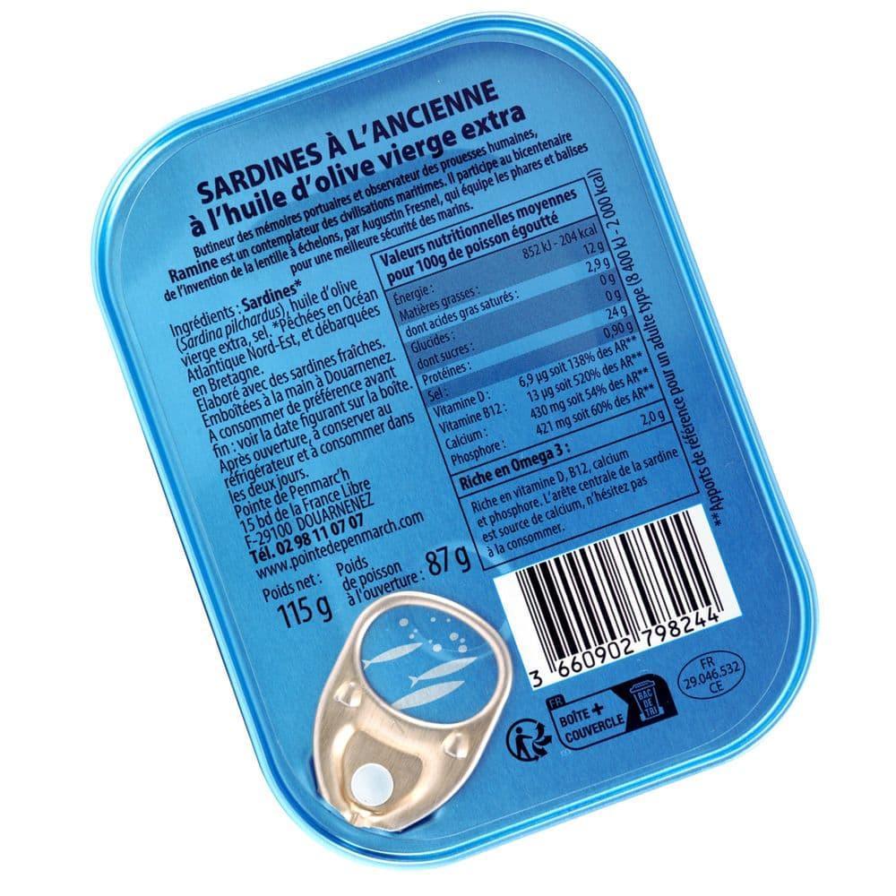 Jahrgangssardine 2023 Ramine - Leuchtturm schwarz/weiß La Pointe de Penmarch