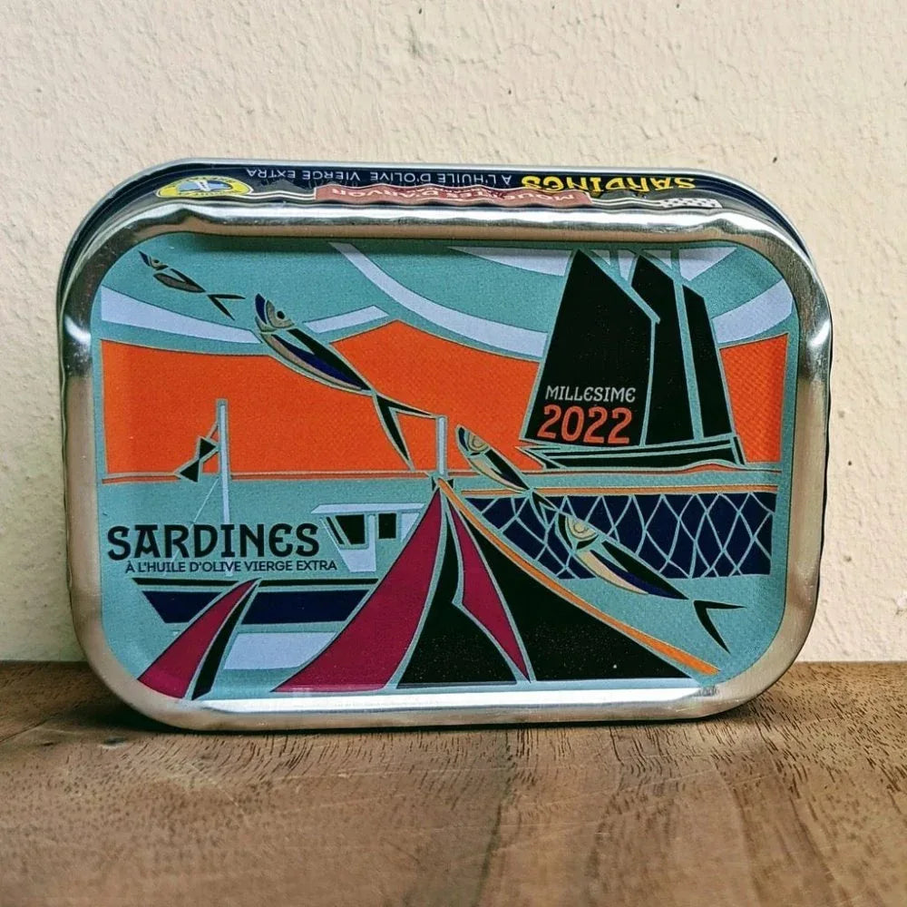 Jahrgangssardinen "Ville bleue" 2022 - Mouettes Arvor - Maître Philippe & Filles