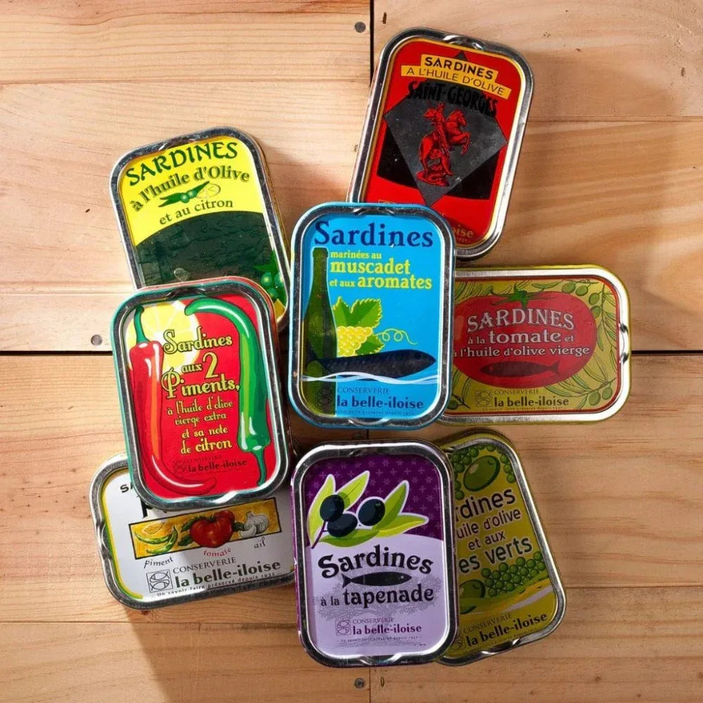 Kollektion 8 Dosen Sardinen, La Belle-Iloise - Belle Iloise - Maître Philippe & Filles