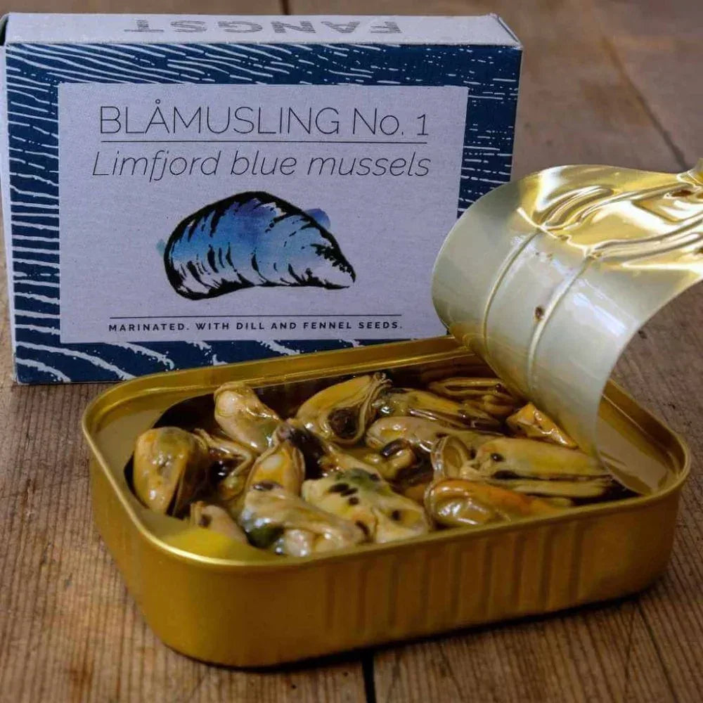 Limfjord-Blaumuscheln Nr. 1 mit Dill und Fenchelsamen Fangst Nordic