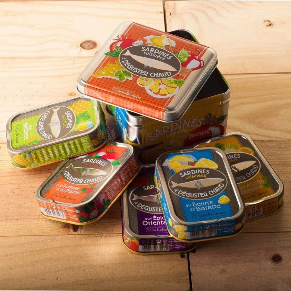 Metalldose mit 5 x Sardinen zum Braten Belle Iloise