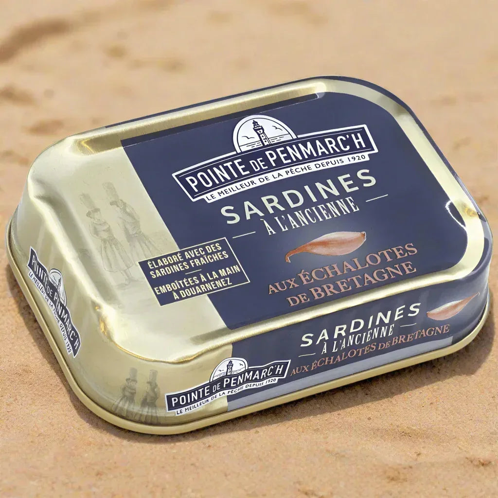 Sardinen in Olivenöl und Schalotten aus der Bretagne La Pointe de Penmarch