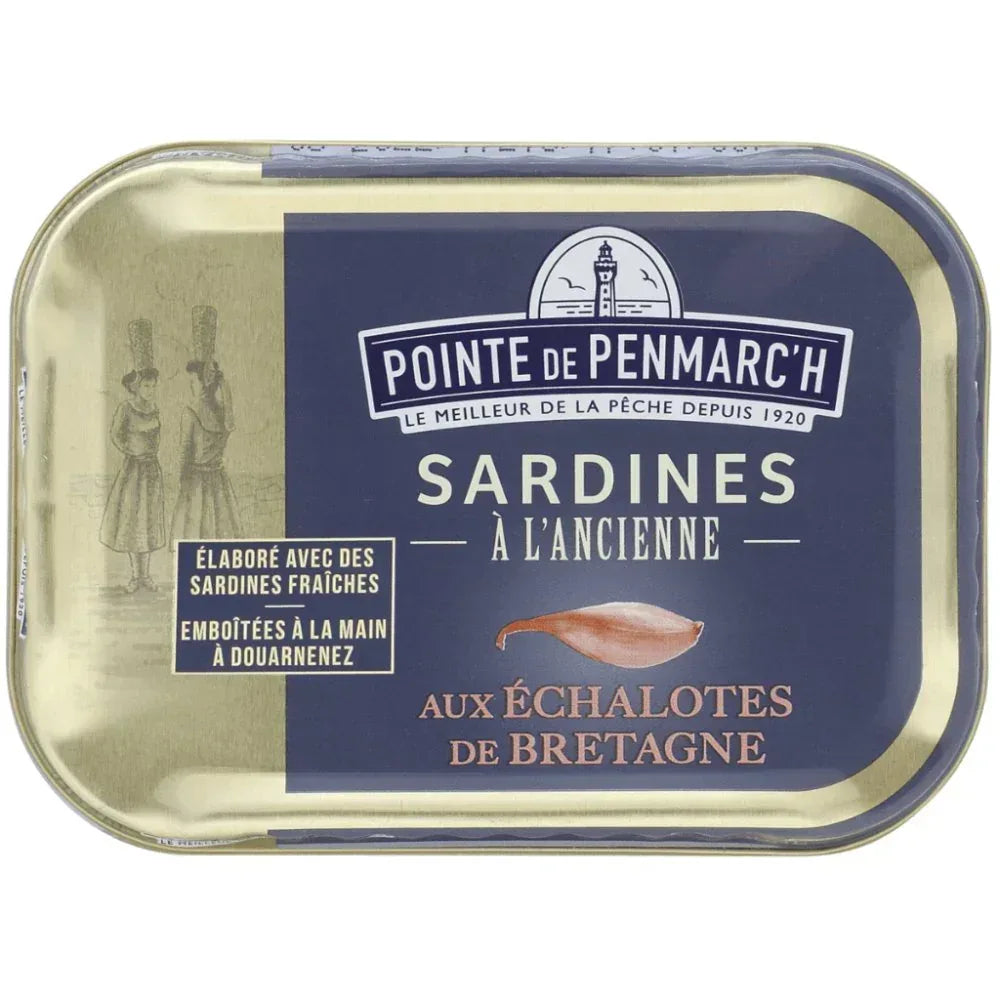 Sardinen in Olivenöl und Schalotten aus der Bretagne La Pointe de Penmarch
