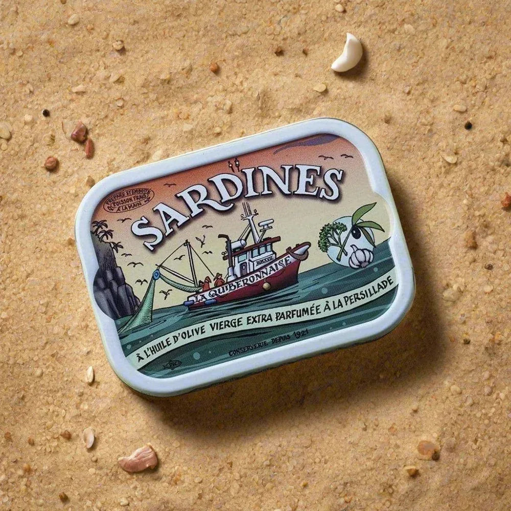 Sardinen mit Petersilie und Knoblauch Quiberonnaise