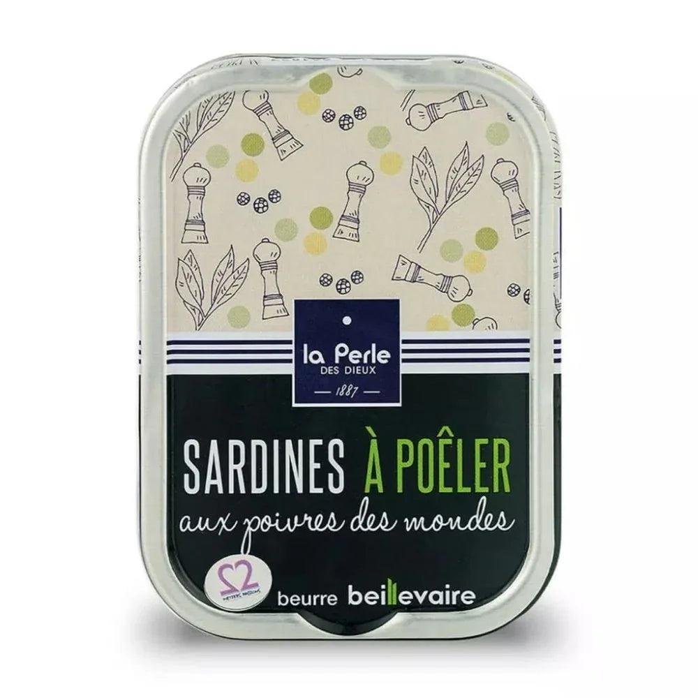 Kollektion 6 Sardinen zum Braten in Beillevaire Fassbutter Perle des Dieux
