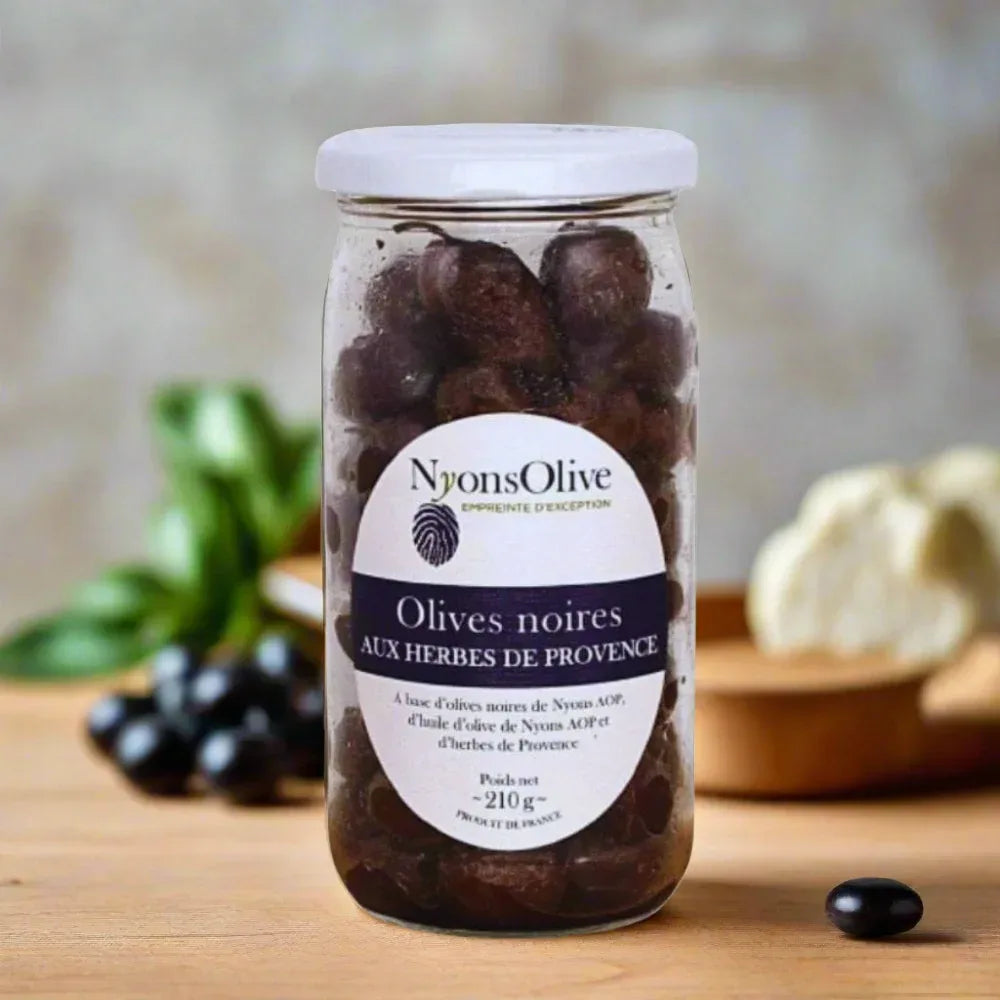 Schwarze Nyons-Oliven AOP mit Kräuter der Provence - Vignolis - Maître Philippe & Filles