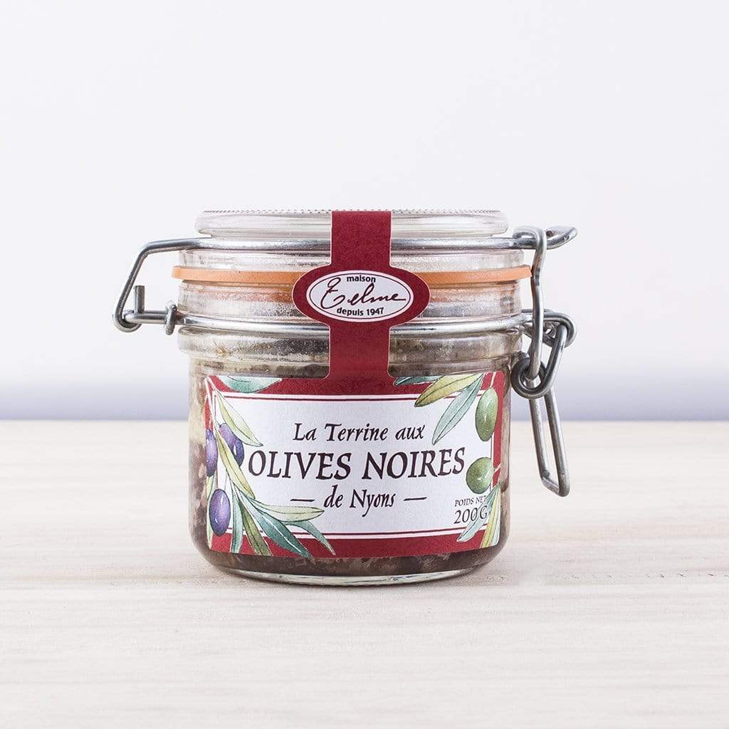 Schweine-Terrine mit schwarzer Oliven aus Nyons AOP Tapenade 200g Maison Telme