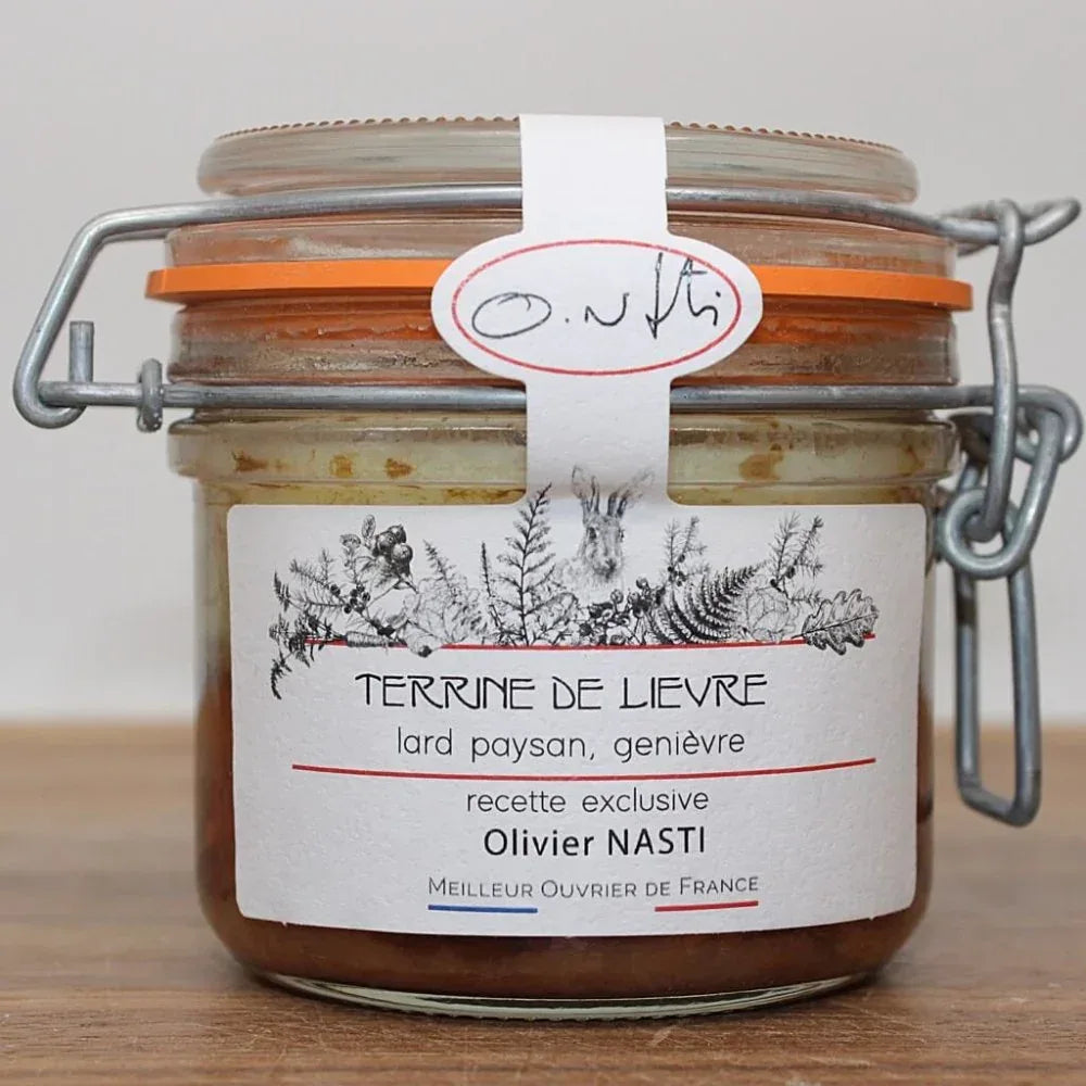 Terrine vom Hasen mit geräuchertem Bauernspeck und Wacholderbeeren 200g - Maison Telme - Maître Philippe & Filles