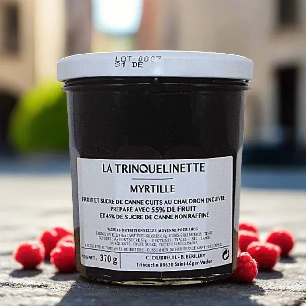 Wilde Blaubeeren-Konfitüre Extra 370g La Trinquelinette